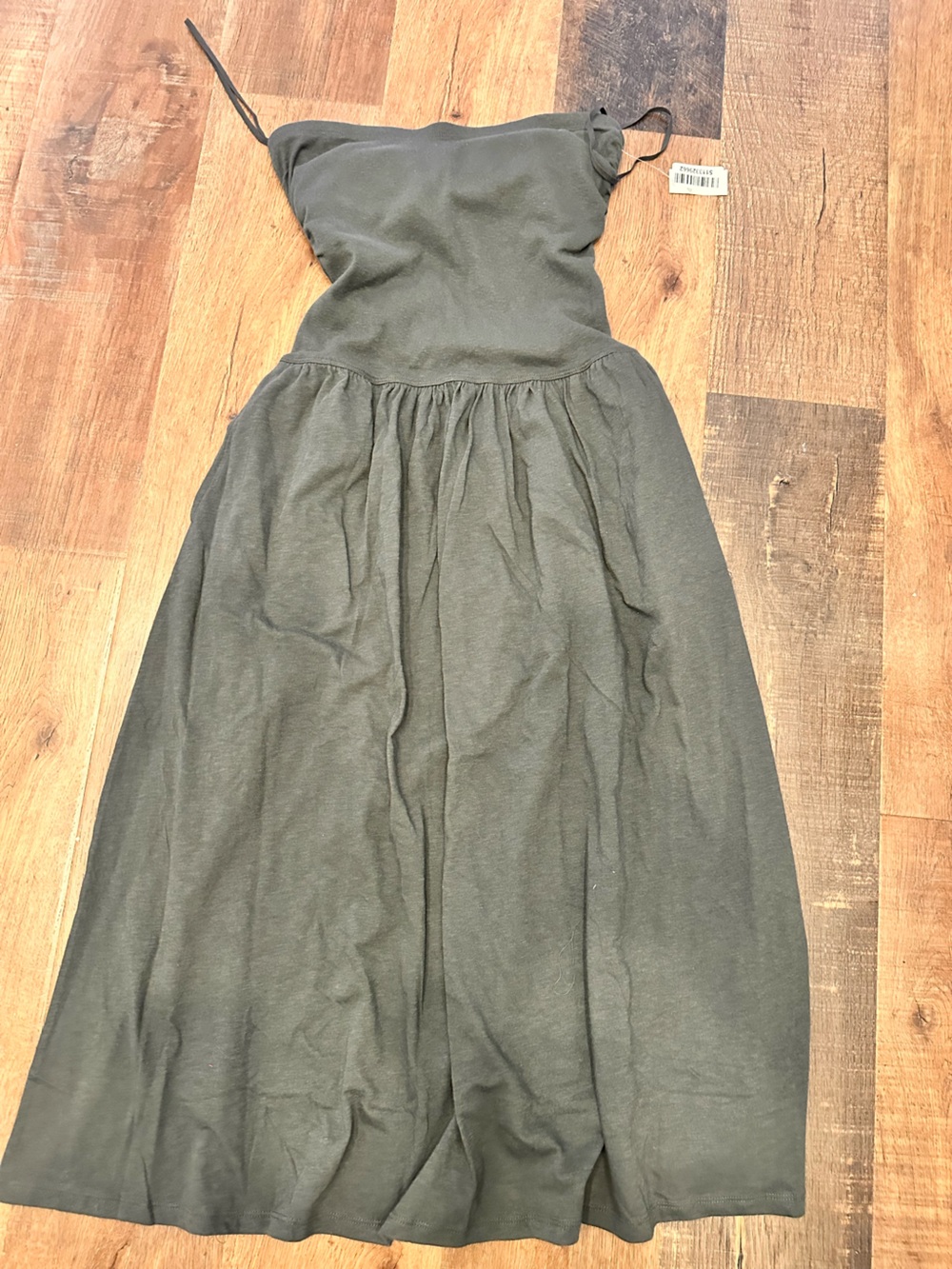 Airie knit tube midi dress with pockets size M ,  NWT dark grey